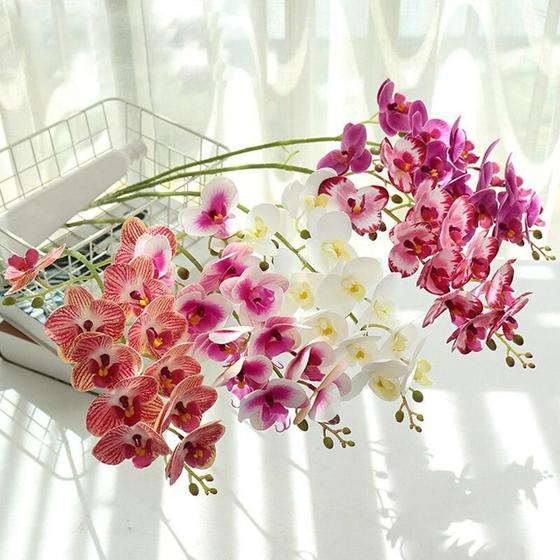 1 Haste De Orquídea Artificial Silicone Para Decorações 69cm - PIKTIK -  Plantas Artificiais - Magazine Luiza