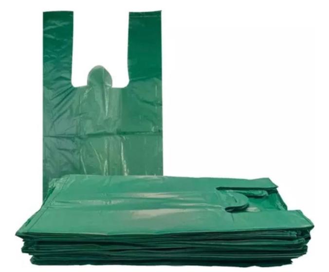 Imagem de 1 kg sacola plástica 60x80 reforçada reciclada colorida