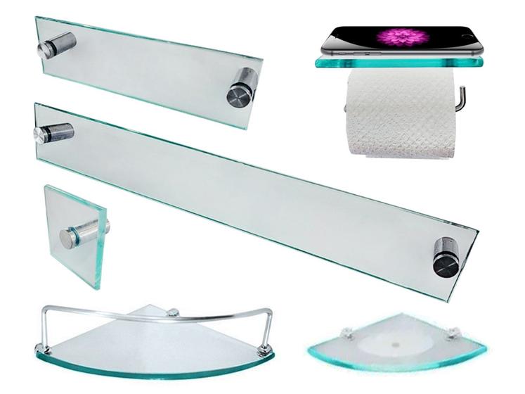 1 Kit para banheiro Premium 2 - 6 peças Menor preço em 1 Kit para banheiro Premium 2 - 6 peças