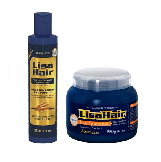 Imagem de 1 Lisahair Creme Alisante 500g + Neutralizante Cremoso 300ml