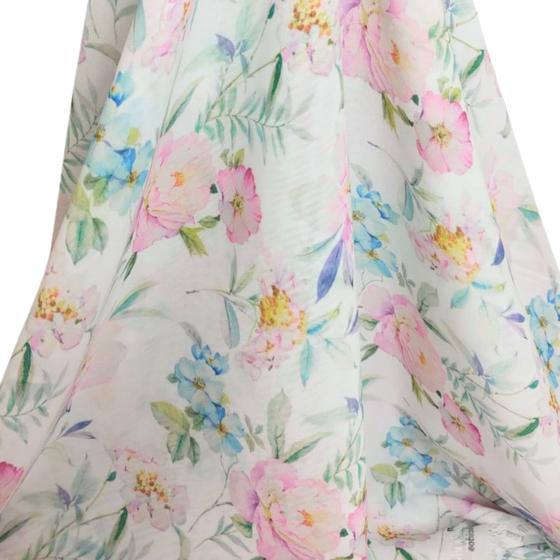 Imagem de 1 Metro Tecido Crepe de Seda Estampado Exclusivo 1,00x1,50m