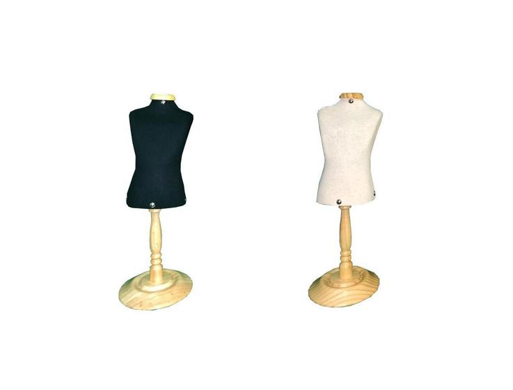 Imagem de 1 Mini Busto Expositor De Roupa Pet P Cru Com Pedestal