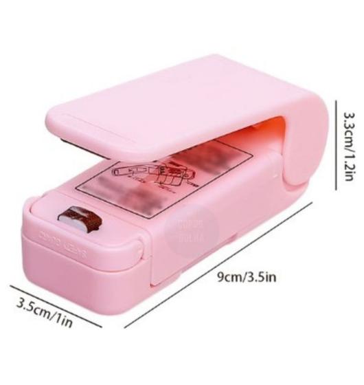 Imagem de 1 Mini Seladora Portátil Embalagem Plástica 9 cm - Alta Temperatura
