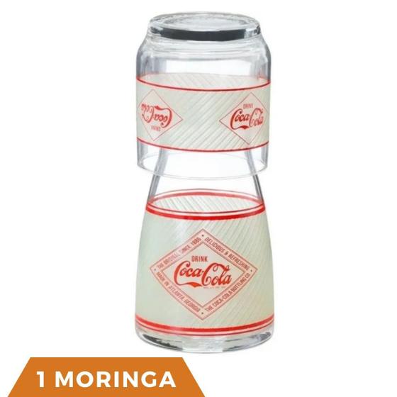 1 Moringa Decanter Coca Cola de Vidro 500ML com Copo 290ML NADIR