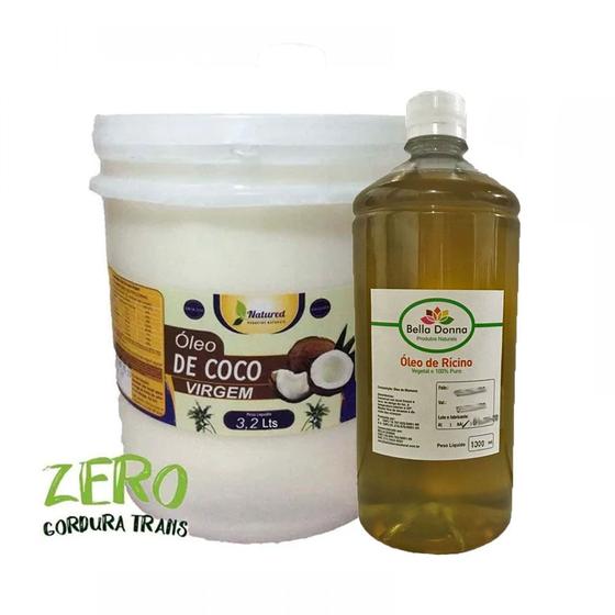 1 Óleo De Coco Balde 3,2 Lts Virgem - Natured + Ricino Menor preço em 1 Óleo De Coco Balde 3,2 Lts Virgem - Natured + Ricino