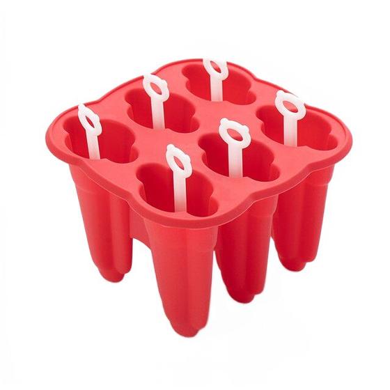 Imagem de 1 PC 6 Cavity Food Grade Silicone Ice Cream Mold, DIY