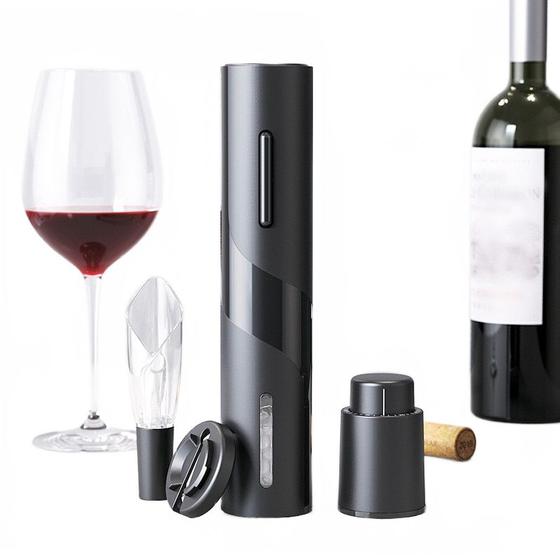 Imagem de 1 Pcs Set Electric Wine Opener Creative Rechargeable Automatic Corkscrew Wine Bottle Opener with USB Charging Cable Kitchen Tool Abridores