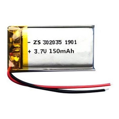 Imagem de 1 Peça 302035 150mah 3,7v Com   2 Fios 3mm X 20mm X 35mm