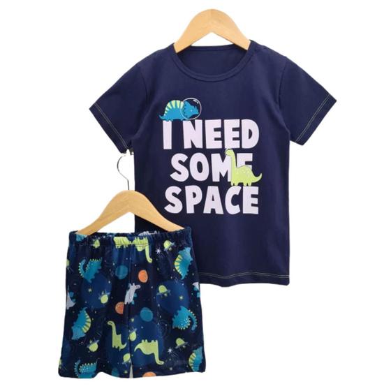 Imagem de 1 Pijama Menino Infantil Verão Roupa De Dormir Manga Curta