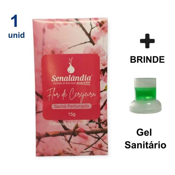 Imagem de 1 Sachê Perfumado Aromatizante de Flor Cerejeira Top Casa Gaveta Roupa Armário Estante - Envio Já