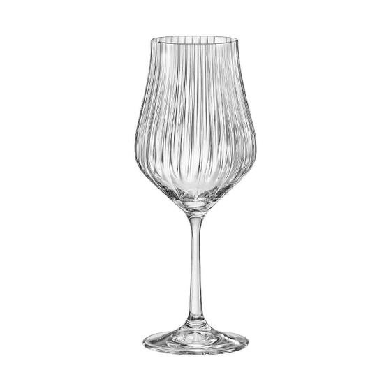 Imagem de 1 Taça De Cristal Água 450 Ml Linha Tulipa Optic Bohemia