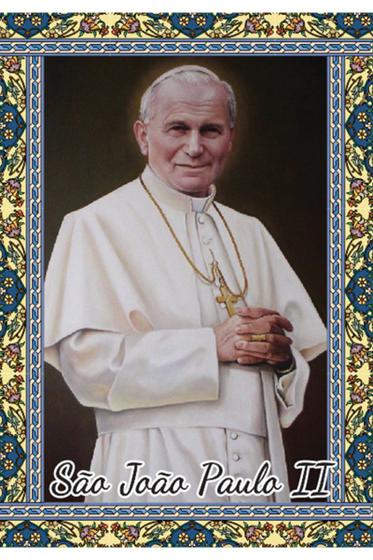 Imagem de 10.000 Santinho São João Paulo II (oração no verso) - 7x10 cm