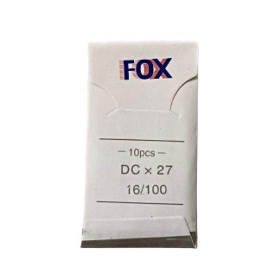 Imagem de 10 Agulhas DCx27 Overlock Interlock Nº9/10/11/12/14/16/18/19/20 FOX