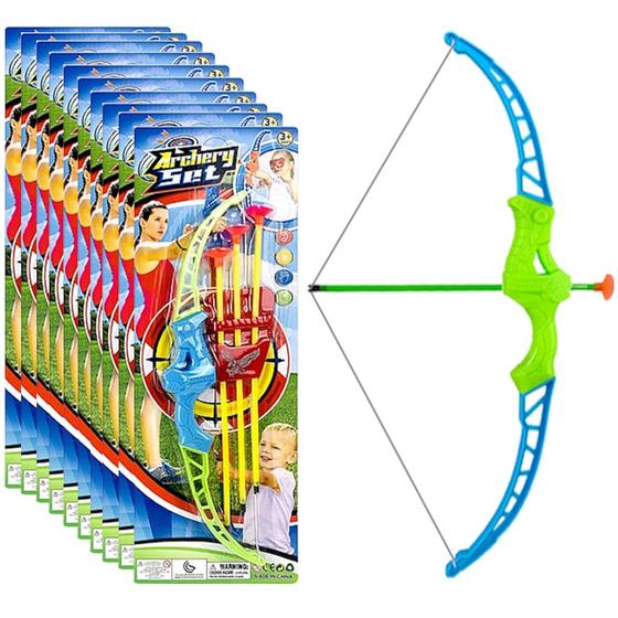 Imagem de 10 Arco e Flecha de Brinquedo com Alvo Lembrança de Festa