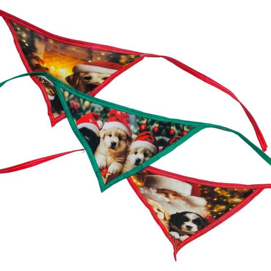 Imagem de 10 bandanas G NATAL 3 Pet shop Banho e Tosa Cão e gato