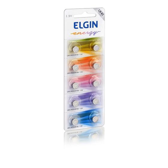10 Bateria Cartela Lr41 Ag3 Lr736 Elgin Pilha Alcalina Original Menor preço em 10 Bateria Cartela Lr41 Ag3 Lr736 Elgin Pilha Alcalina Original