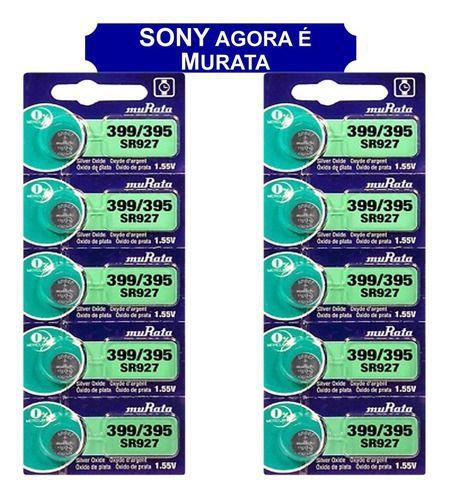 Imagem de 10 Baterias Sony 399/395 Sr927sw Ag7 Relógio Brinquedos Lupa