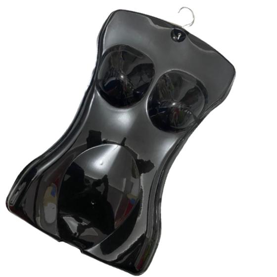 Imagem de 10 Cabide Collant Busto Manequim Pvc Feminino Preto