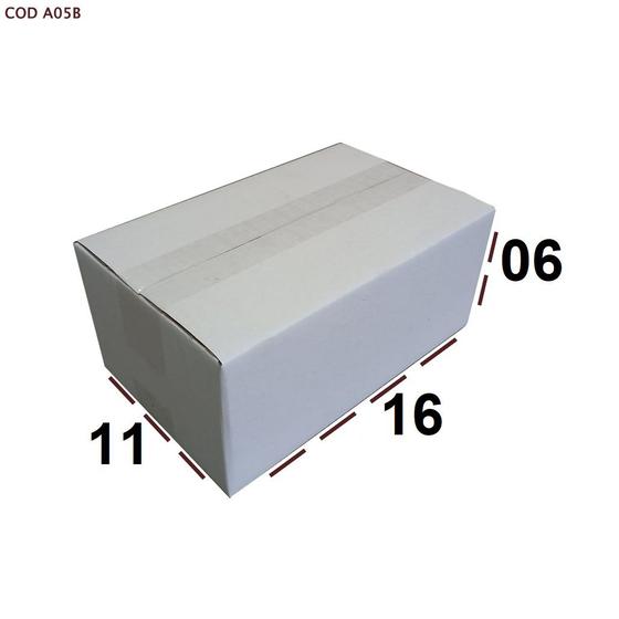 Imagem de 10 Caixas de Papelão Branco 16 x 11 x 06 para Envios Sedex Correios Pequenos Envios