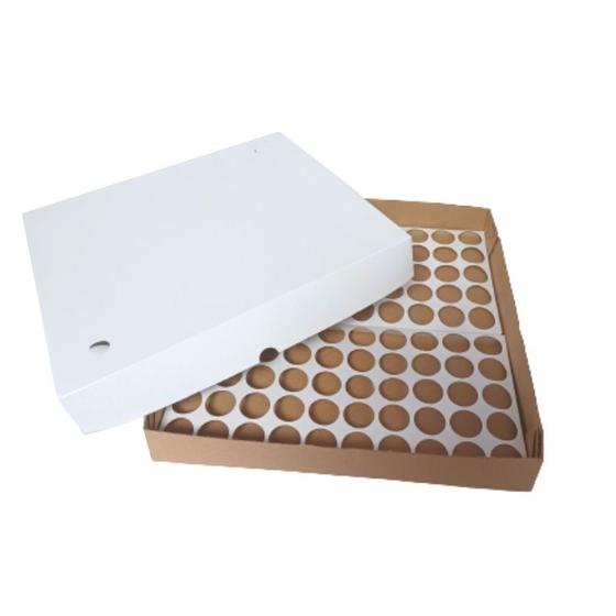 10 Caixas para 100 Doces Com Berço 35x35x5 cm - Branco Menor preço em 10 Caixas para 100 Doces Com Berço 35x35x5 cm - Branco