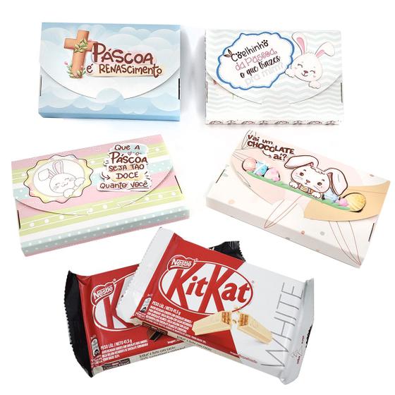 Imagem de 10 Caixas  Porta Kit Kat - Especial Páscoa