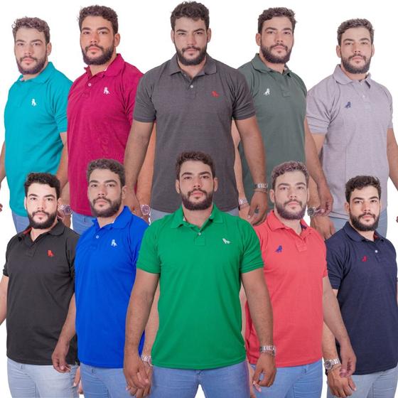 Imagem de 10 Camisa Polo Masculina Excelente Qualidade Envio Imediato