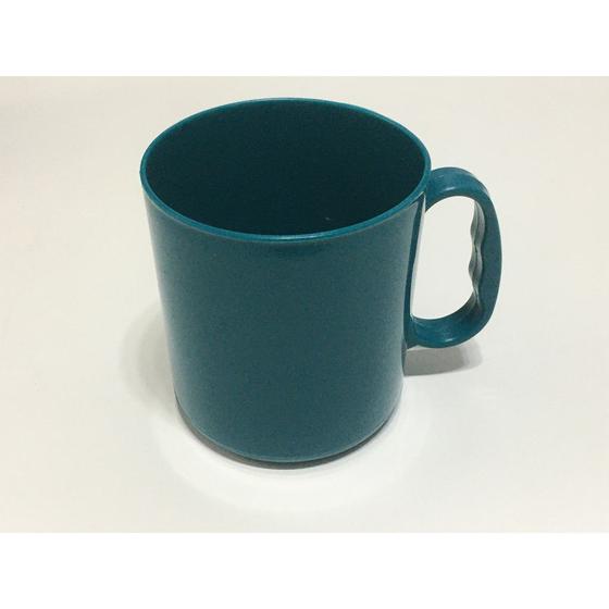 Imagem de 10 Canecas Plástico 300ML Colorido escolar infantil café chá