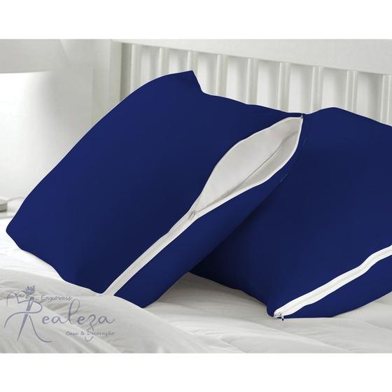 Imagem de 10 Capas Protetoras de Travesseiro Malha Gel (Helanca)  Fronha 50cm x 70cm com Zíper