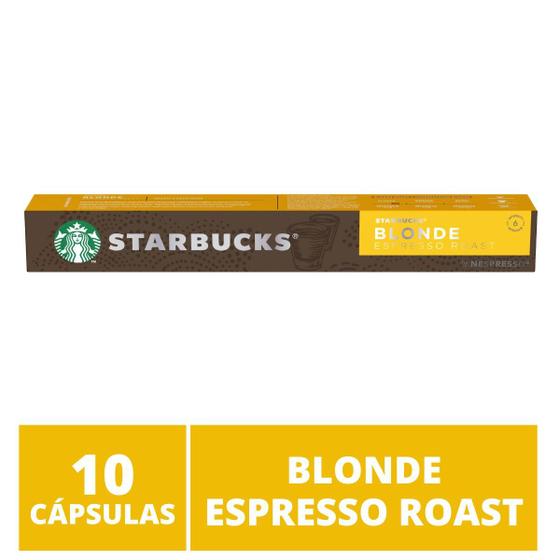 Imagem de 10 Cápsulas Starbucks Nespresso - Blonde Espresso Roast - Cápsula Alumínio