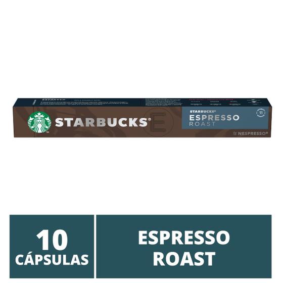 Imagem de 10 Cápsulas Starbucks Nespresso - Espresso Roast - Cápsula Alumínio