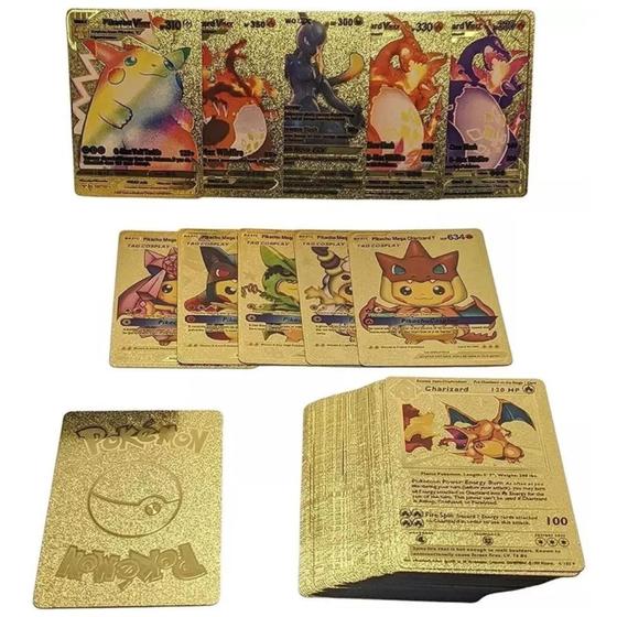 Imagem de 10 Cartas Pokémon Ouro Edição Limitada para Colecionadores Exigentes