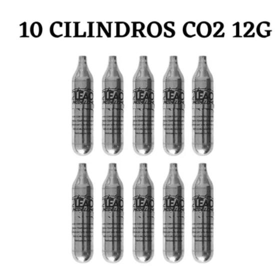 Imagem de 10 Cilindros CO2 12g Paintball Leão Modelismo