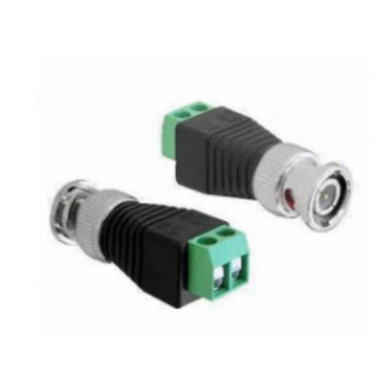 Imagem de 10 Conector Plug BNC c/ Borne para Câmeras de Segurança Sem solda