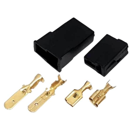 Imagem de 10 Conjunto Conector 2 Vias Macho E Fêmea Plug Para Caixa Com Terminais Resistentes De Alta Qualidade
