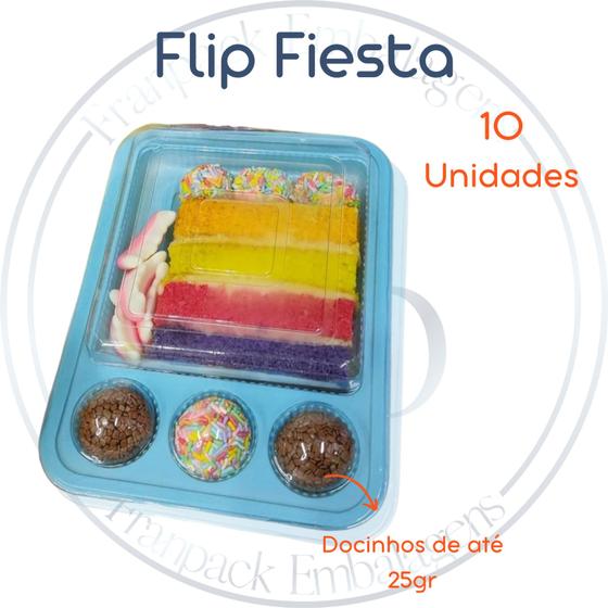 Imagem de 10 embalagem para festa na escola flip fiesta