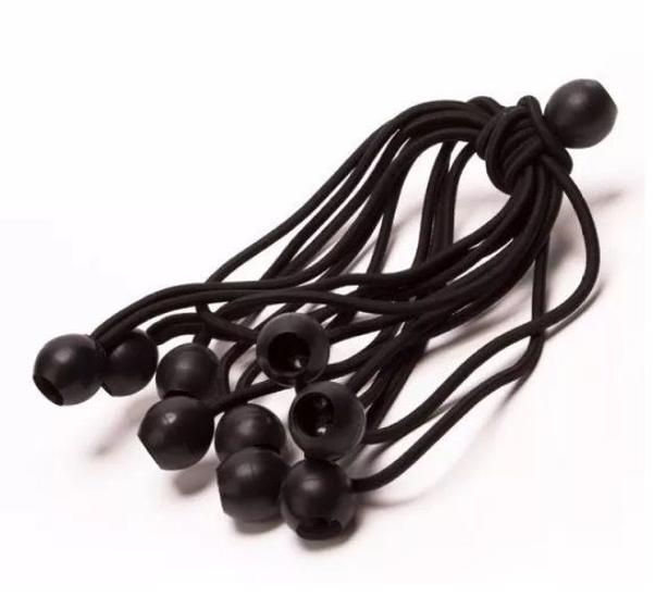 Imagem de 10 Extensor Elastico Bola 50cm Borrachinha Lona De Caminhão