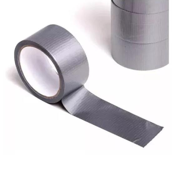 Imagem de 10 Fitas Adesiva Silver Tape Vedação Resistente 48mmx9m