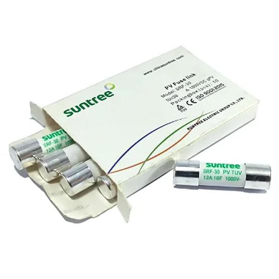 Imagem de 10 Fusíveis 12A 1000V DC/CC gPV 10x38  SRF-30 Suntree