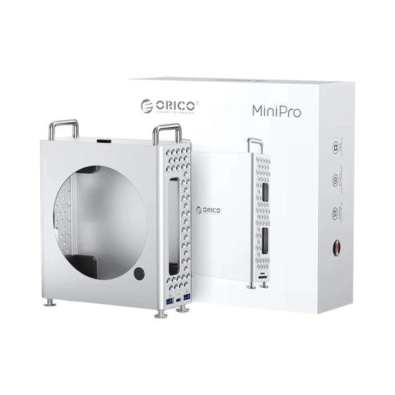 Docking Station ORICO MiniPro Per Mac Mini M4/M4 Pro – Supporto Verticale USB-C 10Gbps, In Alluminio, Per SSD Extreme