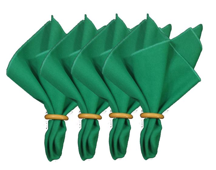 Imagem de 10 Guardanapos Verdes Em Tecido Decoração de Natal 35x35