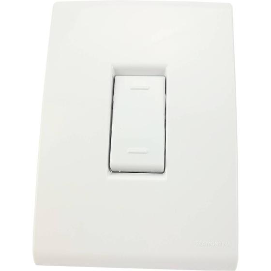 Imagem de 10 Interruptores para Casas Tramontina Branco Modelo Alternado