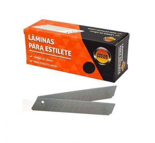 10 Lâminas Para Estilete Largo 18mm Jocar Office Menor preço em 10 Lâminas Para Estilete Largo 18mm Jocar Office