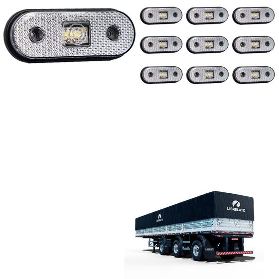 Imagem de 10 Lanterna Lateral Librelato LED Cristal Saída Fios