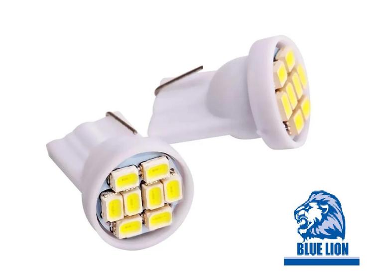 Imagem de 10 Leds Lâmpada T10 8 Leds Smd Pingo Luz W5w 1026 Automotiva