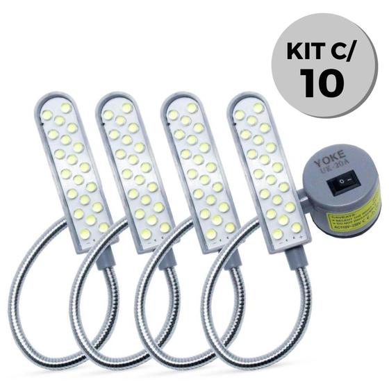 10 Luminárias Led Bivolt Yoke Para Máquina De Costura Y20 Luminária Magazine Luiza