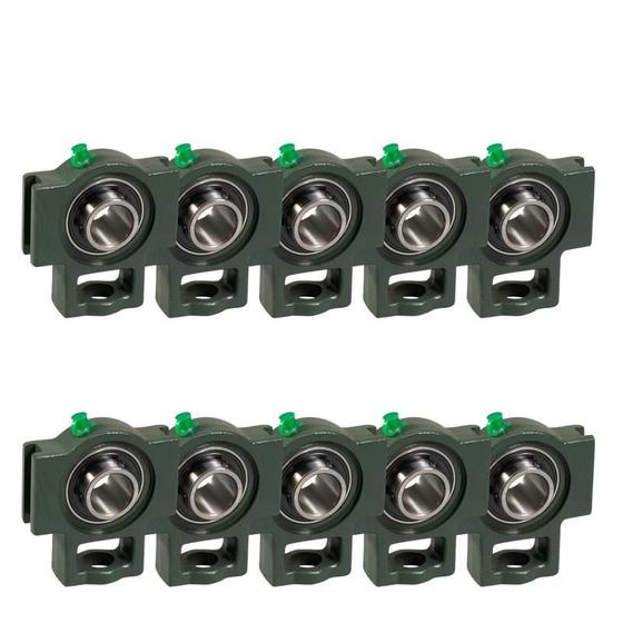 Imagem de 10 Mancal Tensor Com Rolamento Uct203 - P Eixo 17Mm