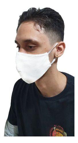 Imagem de 10 Máscara Proteção Adulto Tecido Duplo Lavável Confortável