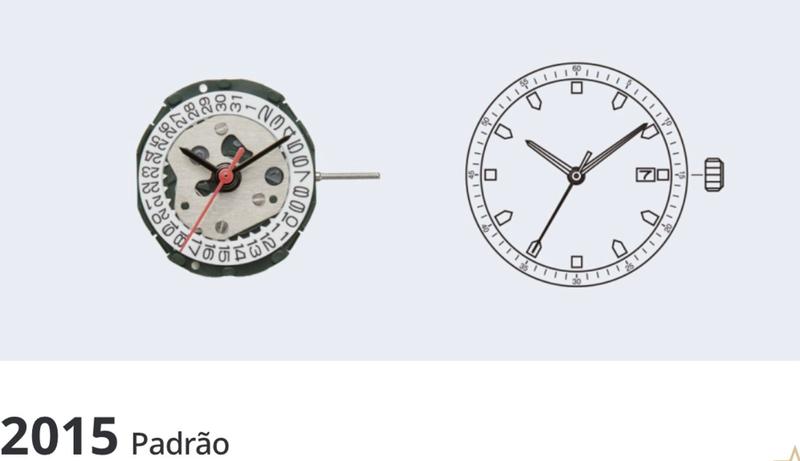 Imagem de 10 Mecanismos Miyota 2015 Padrão Com Exibição de Data
