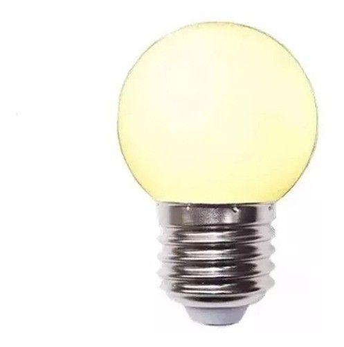 Imagem de 10 MINI Lâmpada Bolinha G45 Led 1w E27 5  Branco Frio 5 Branco quente