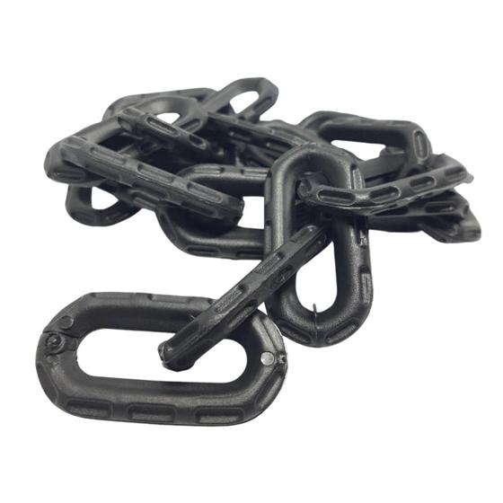 Imagem de 10 Mt Corrente Plástica Isolamento Calha Chuva Elo G Preto